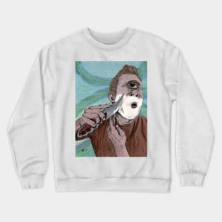 Greek Cyclops Knife Shaving Crewneck Sweatshirt